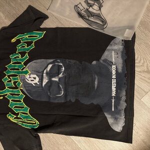 Black Graphic T-Shirt with Bold Design